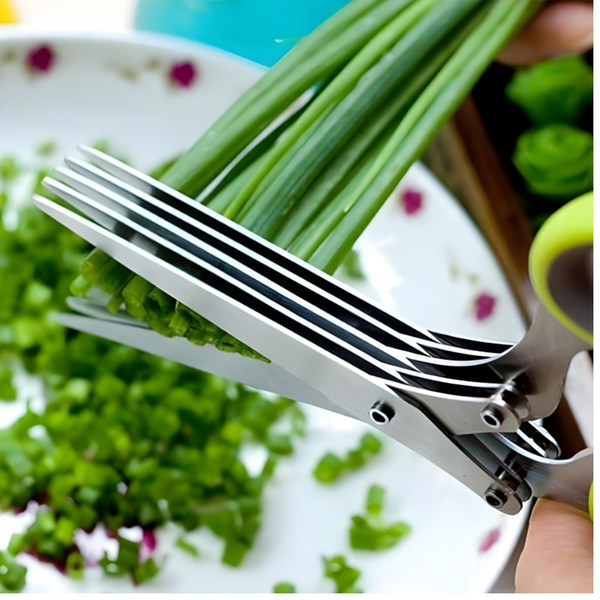 Axelora™ 5-Layer Multifunctional Vegetable & Fruit Cutter Kitchen Scissor