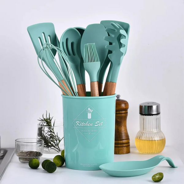 Axelora™Premium Silicone Kitchen Utensil Set