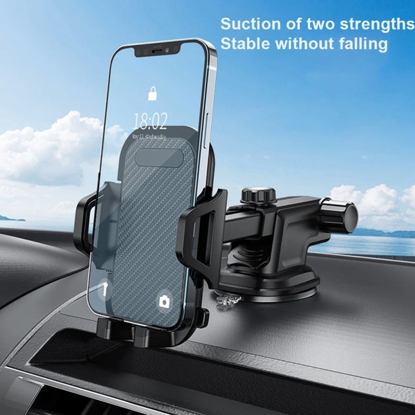 Axelora™ 360° Adjustable Universal Car Phone Holder with Strong Suction Cup