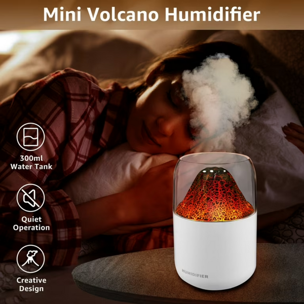 Axelora™Volcano Mist Humidifier with LED Light - Stylish Air Purifier